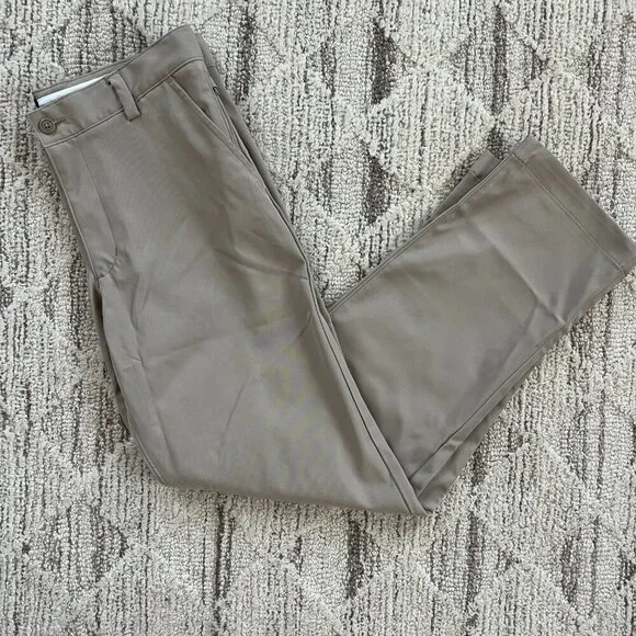 NWOT - Lands End 14H Husky Active Performance Boys Chino Pants - Khaki - Picture 4 of 8